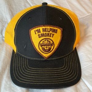 I’m helping Smokey the Bear Patch Richardson 112 hat cap